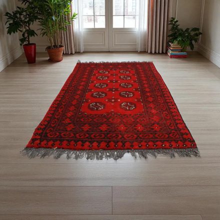 Afganský vlnený koberec Aqchai 75x113 ručne viazaný orientálny koberec do obývačky