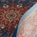 Hodvábny koberec Negar tmavo modrá 80x120 viskózový hodvábny perzský koberec