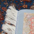 Hodvábny koberec Negar tmavo modrá 80x120 viskózový hodvábny perzský koberec