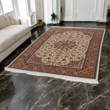 Hodvábny koberec Reihan cream 150x225 vysoko kvalitný viskózový hodvábny koberec z Iránu
