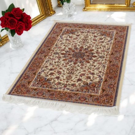 Hodvábny koberec Reihan cream 80x120 viskózový hodvábny perzský koberec