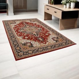   Perzský koberec Heriz bordová 150x225 akrylový koberec prémiovej kvality