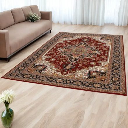 Perzský koberec Heriz bordová 200x300 kvalitný akrylový koberec do obývačky