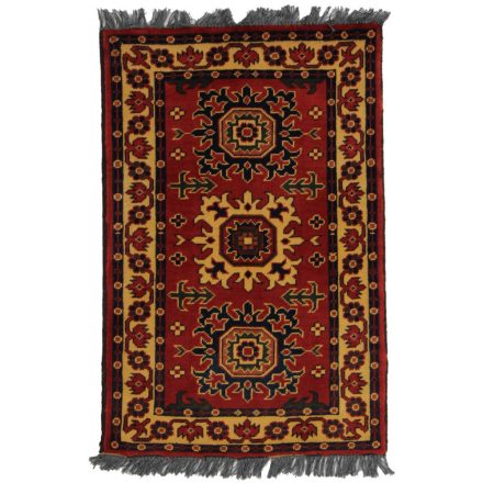 Ručne viazaný Afganský koberec do obývačky 60x91