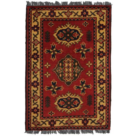 Ručne viazaný Afganský koberec do obývačky 59x89