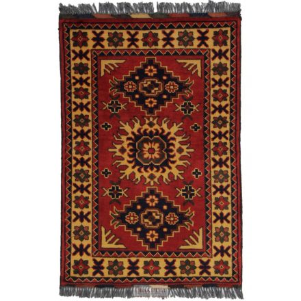 Ručne viazaný Afganský koberec do obývačky 59x90