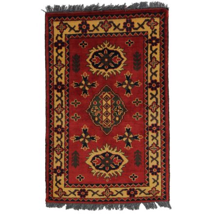Ručne viazaný Afganský koberec do obývačky 59x97