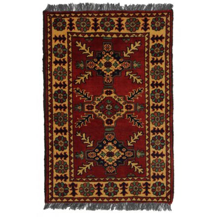 Ručne viazaný Afganský koberec do obývačky 63x97