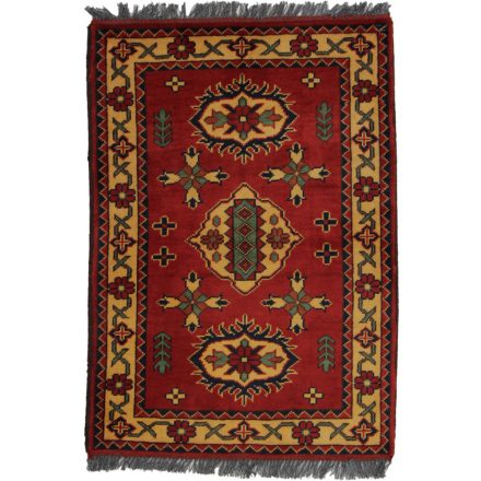 Ručne viazaný Afganský koberec do obývačky 63x91