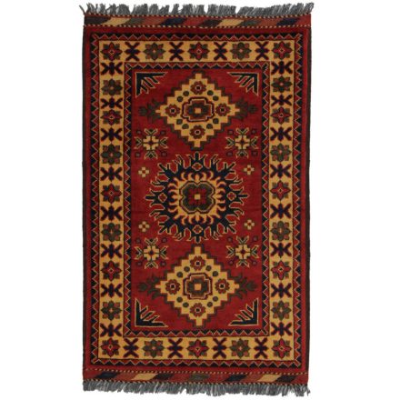 Ručne viazaný Afganský koberec do obývačky 61x93