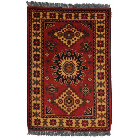 Ručne viazaný Afganský koberec do obývačky 62x93
