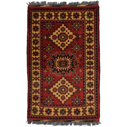 Ručne viazaný Afganský koberec do obývačky 61x96