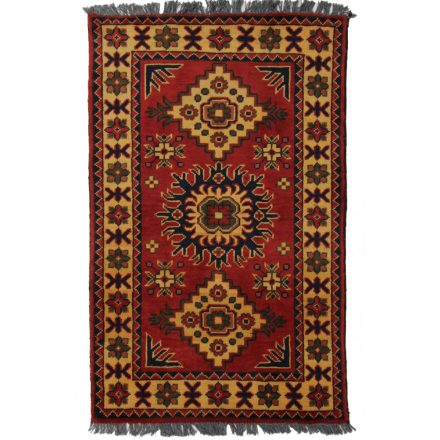Ručne viazaný Afganský koberec do obývačky 61x90