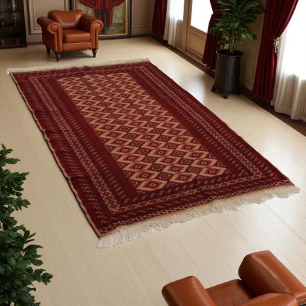 Pakistanský koberec hnedý Jaldar 126x175 ručne viazaný orientálny koberec