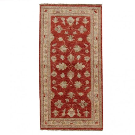 Ziegler vlnený koberec béžový-bordový 145x73 ručne viazaný koberec