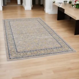   Perzský koberec Nain sivý 150x225 luxusný akrylový koberec do obývačky