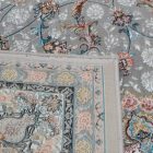 Perzský koberec Tabriz sivý 150x225 akrylový koberec prémiovej kvality