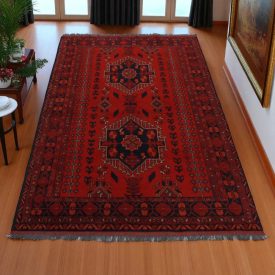   Afganský koberec Khal Mohammadi 125x192 ručne viazaný orientálny koberec do obývačky