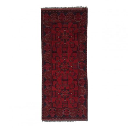 Koberec behúň bordová 78x189 ručne viazaný koberec