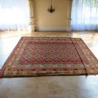 Extra veľký koberec Kilim 404x814 ručne tkaný afgán vlna kilim