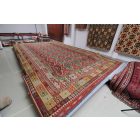 Extra veľký koberec Kilim 404x814 ručne tkaný afgán vlna kilim