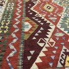 Extra veľký koberec Kilim 404x814 ručne tkaný afgán vlna kilim