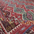 Extra veľký koberec Kilim 404x814 ručne tkaný afgán vlna kilim