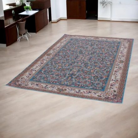 Perzský koberec Kerman modrý 150x225 luxusný akrylový koberec