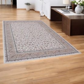   Perzský koberec Isfahan béžový 150x225 prémiový akrylový koberec z Iránu