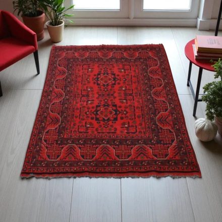 Ručne viazaný Afganský koberec do obývačky 102x154