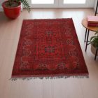 Afganský koberec Bokhara 100x144 ručne viazaný orientálny koberec do obývačky alebo spálne
