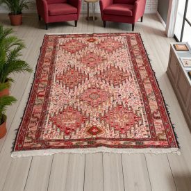 Kilim tkaný vlněný koberec 119x189 koberec do obývačky, koberec do spalne