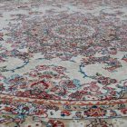 Okruhly koberec bezovy Medalion 100x100 prémiový Perzsky koberec z akrylu