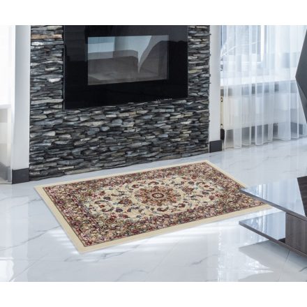 Perzsky koberec bezovy Medalion 60x90 prémiový koberec do obývačky alebo spálne