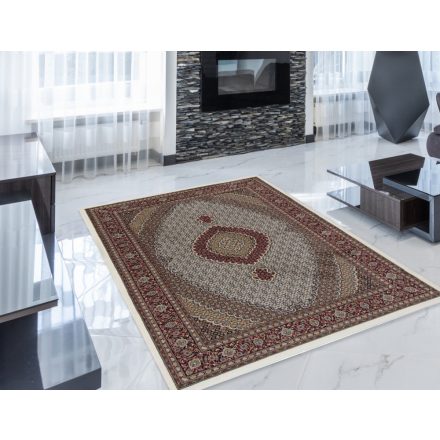 Perzsky koberec bezovy Mahi 140x200 kvalitný koberec do obývačky alebo spálne
