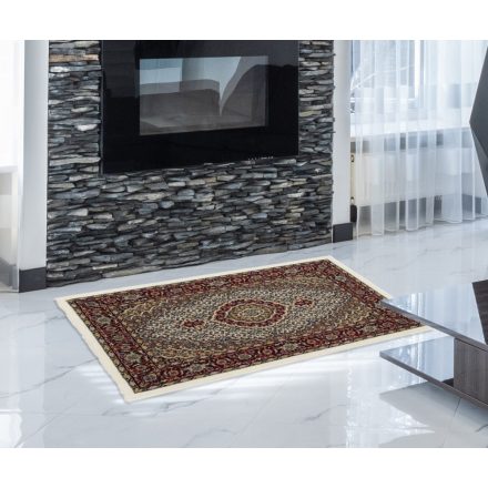 Perzsky koberec bezovy Mahi 60x90 kvalitný koberec do obývačky alebo spálne