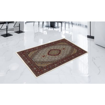 Perzsky koberec bezovy Mahi 80x120 kvalitný koberec do obývačky alebo spálne