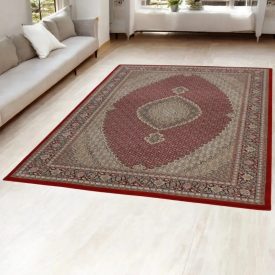   Perzsky koberec bordovy MAHI 160x230 luxusný koberec do obývačky z akrylu
