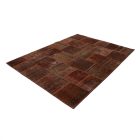 Design koberec hnedý Patchwork 170x235 koberec do obývačky