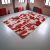 Design koberec bordový-biely Patchwork 170x241 koberec do obývačky