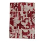 Design koberec bordový-biely Patchwork 170x241 koberec do obývačky
