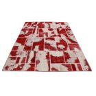 Design koberec bordový-biely Patchwork 170x241 koberec do obývačky