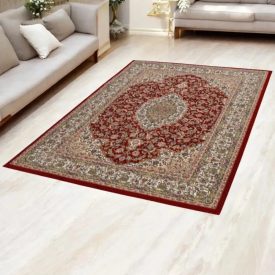   Perzský koberec Isfahan bordová 160x230 luxusný akrylový koberec do obývačky