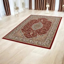   Perzsky koberec bordovy Medalion 80x120 prémiový koberec do obývačky alebo spálne