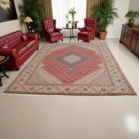 Veľký vlněný koberec Tabriz 245x355 koberec do obývačky, Perzske koberce
