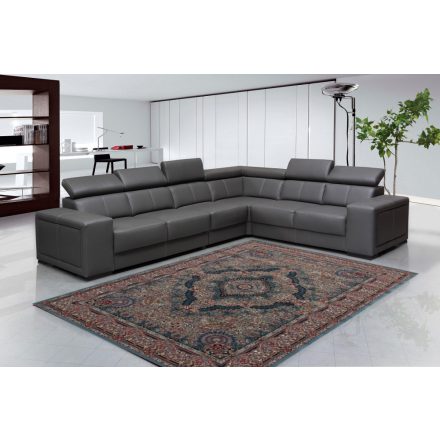 Perzsky koberec modry Tabriz 160x230 kvalitný koberec do obývačky alebo spálne