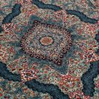 Perzsky koberec modry TABRIZ 160x230 luxusný koberec do obývačky z akrylu