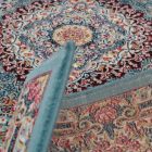 Perzsky koberec modry TABRIZ 160x230 luxusný koberec do obývačky z akrylu