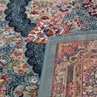 Perzsky koberec modry TABRIZ 160x230 luxusný koberec do obývačky z akrylu