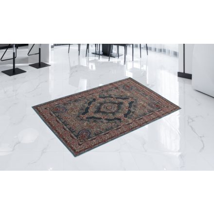 Perzsky koberec modrý Tabriz 80x120 kvalitný koberec do obývačky alebo spálne